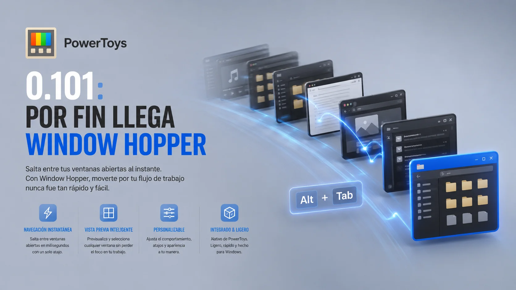 PowerToys 0.101: por fin llega Window Hopper, pero la IA on-device es solo para quien tenga la GPU adecuada
